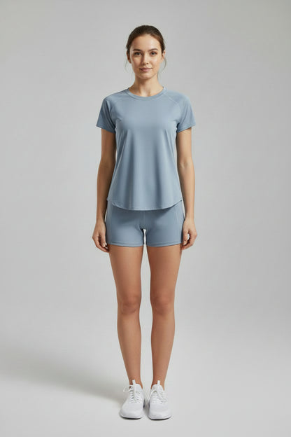 Yoga Tops Sportswear Woman Gym Shirts Breathable Quick Dry Short Sleeve Workout T Shirt Jogger Running T Shirt Yogawear New
