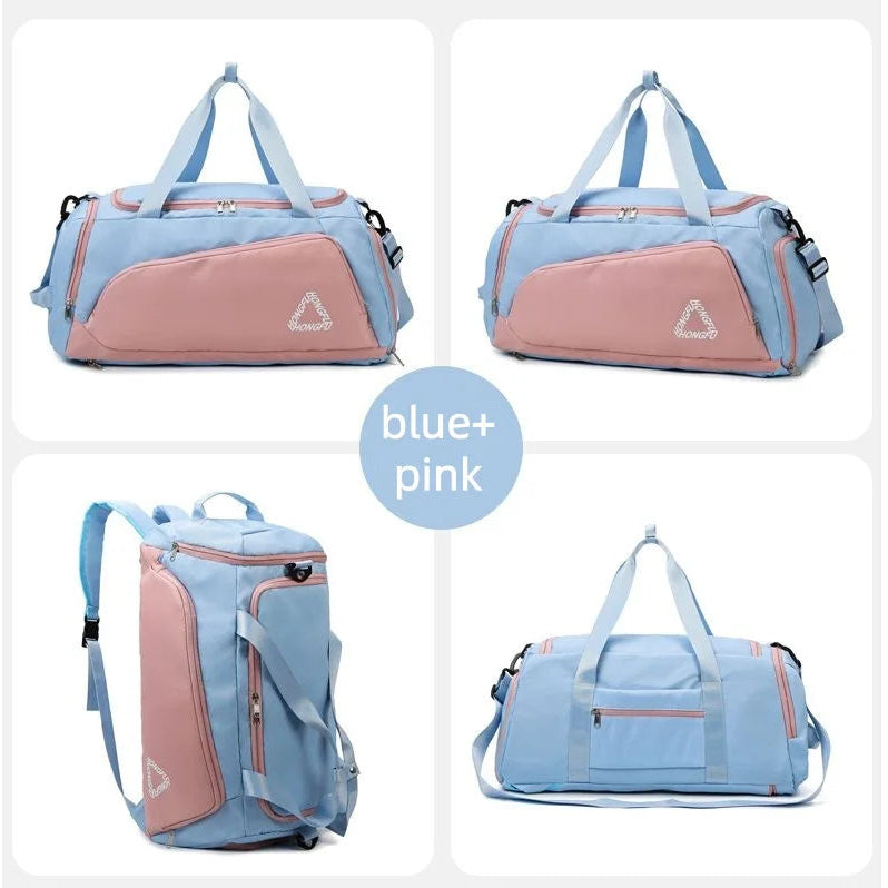 Travel Gym Bags Dry Wet Separation Shoulder Bag Yoga Fitness Backpack Men Women Waterproof with Shoe Compartment Sports Handbag