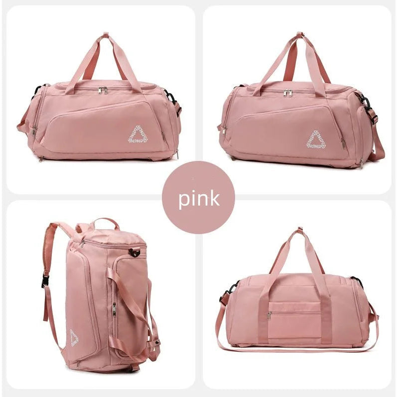 Travel Gym Bags Dry Wet Separation Shoulder Bag Yoga Fitness Backpack Men Women Waterproof with Shoe Compartment Sports Handbag